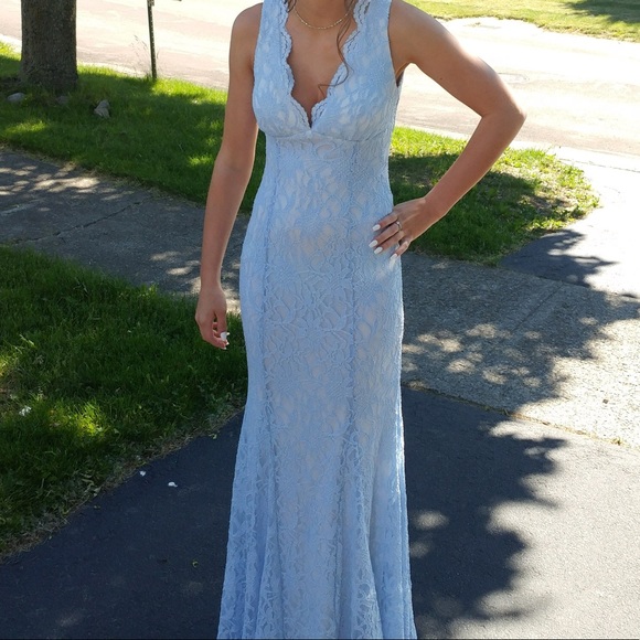Light blue prom dress - Picture 1 of 4